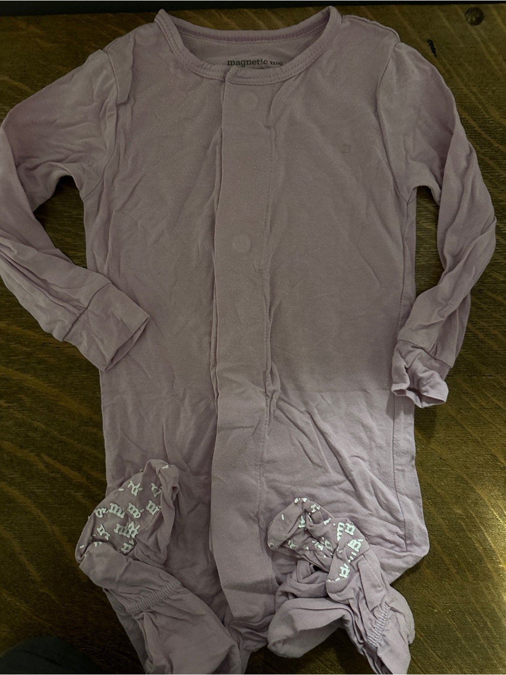 Magnetic Me Lavender Footed One-Piece Pajamas
